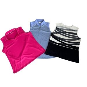 Bundle 3 Women’s Golf Shirts Nike Golf, Lady Hagen and Greg Norman Size XL